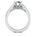 Adoration Solitaire Ring with Round Centre Stone Adoration cathedral solitaire ring with a round centre stone and filigree detail