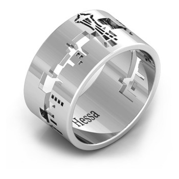 Sterling Silver After Seattle Diecut Ring Sterling Silver After Seattle Diecut Ring