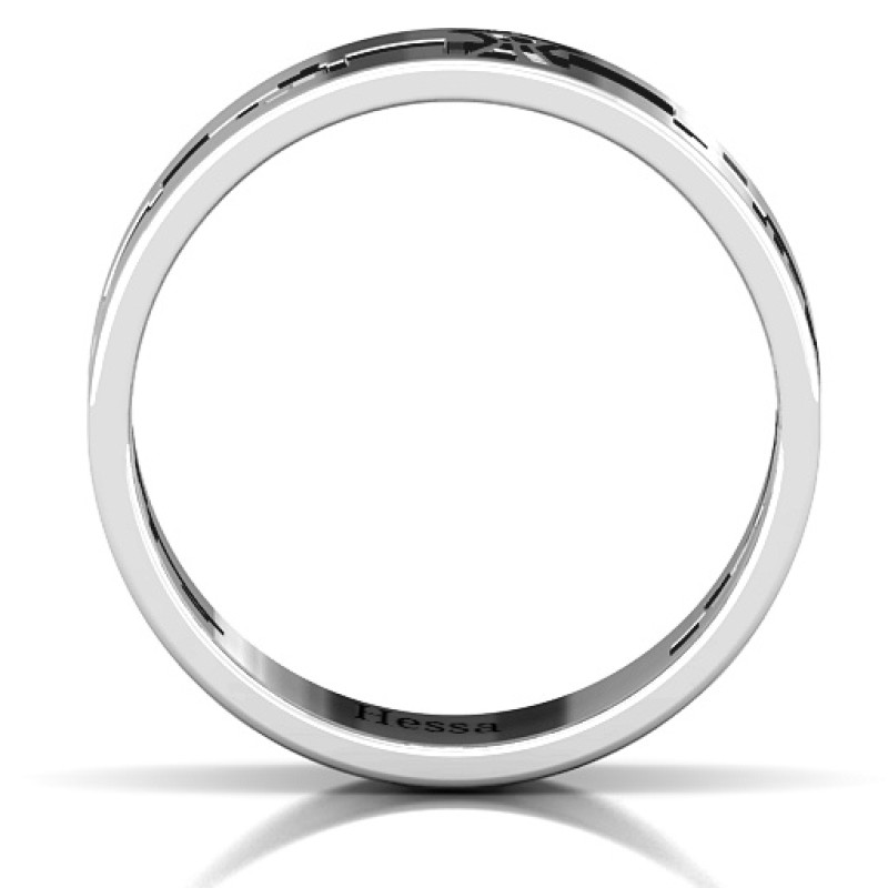 Seattle skyline diecut ring product detail view