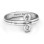 Sterling Silver Basket Weave Loop Ring