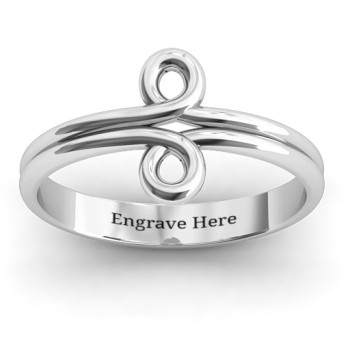 Sterling Silver Basket Weave Loop Ring Sterling Silver Basket Weave Loop Ring