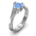 Sterling Silver Beloved Tri-Set Ring Sterling Silver Beloved Tri-Set Ring product view