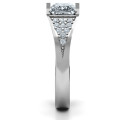 Bold Love Ring with princess-cut centre stone and pavé accents