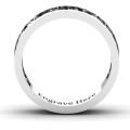 Celtic wreath men's ring band detail