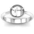 Chai Ring with Braided Halo Chai ring with braided halo product view