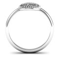 Chai Ring with Braided Halo Chai ring with braided halo product view