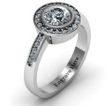 Circles of Love Personalised Stone Ring Circles of Love ring with round centre stone and accent stones