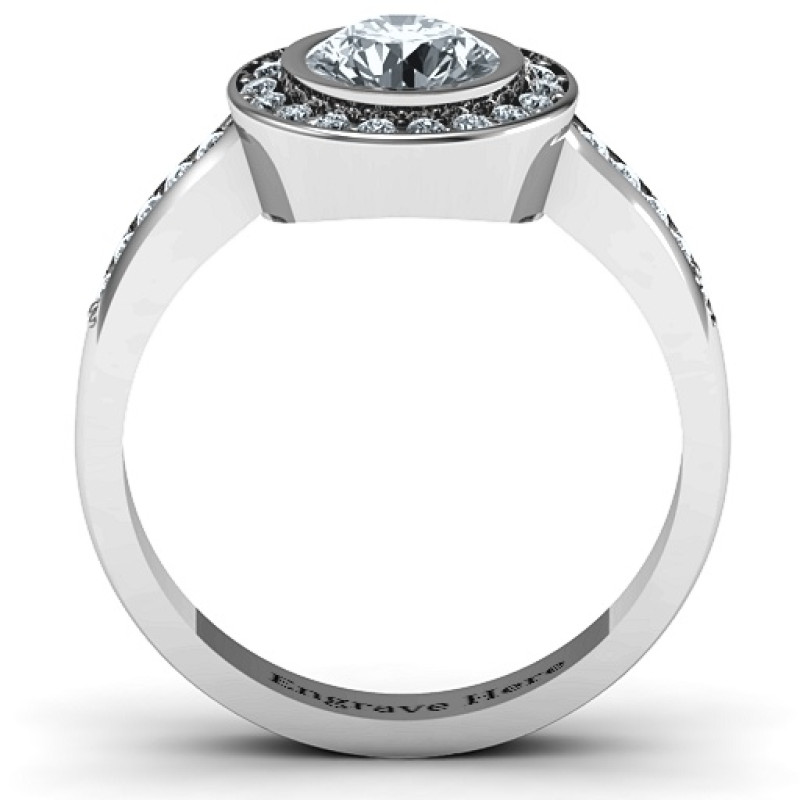 Circles of Love Personalised Stone Ring Circles of Love ring with round centre stone and accent stones