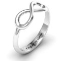 Classic infinity engraved ring product image