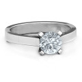Classic Cathedral Solitaire Ring Classic cathedral solitaire ring with round centre stone