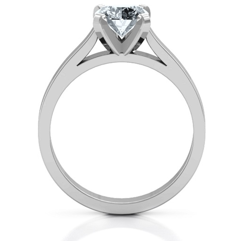 Classic Cathedral Solitaire Ring View Classic cathedral solitaire ring product view