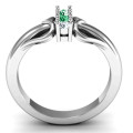 Double Heart Three Stone Ring Double heart three stone ring product image