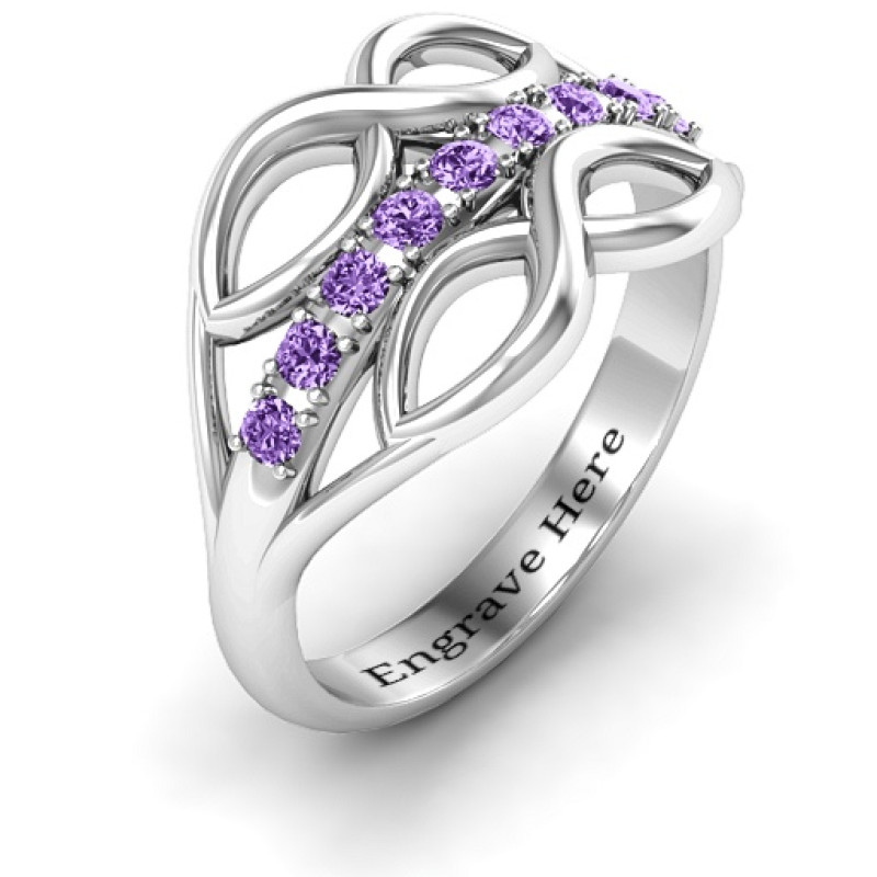 Double Infinity Ring Detail Custom double infinity ring detail