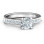 Sterling Silver Elegant Duchess Ring with Shoulder Accents