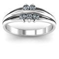 Everlasting Bonds Ring Product View Everlasting Bonds Ring with five round stones, product view