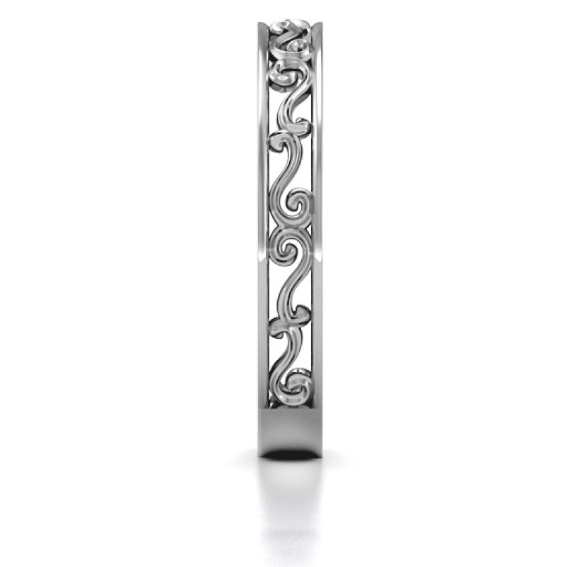 Sterling Silver Filigree Band Ring Sterling Silver Filigree Band Ring product image