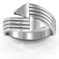 Geometric Arrows and Triangles Bypass Ring Geometric arrows and triangles bypass ring product image