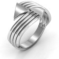 Geometric Arrows and Triangles Bypass Ring Detail Geometric arrows and triangles bypass ring detail image
