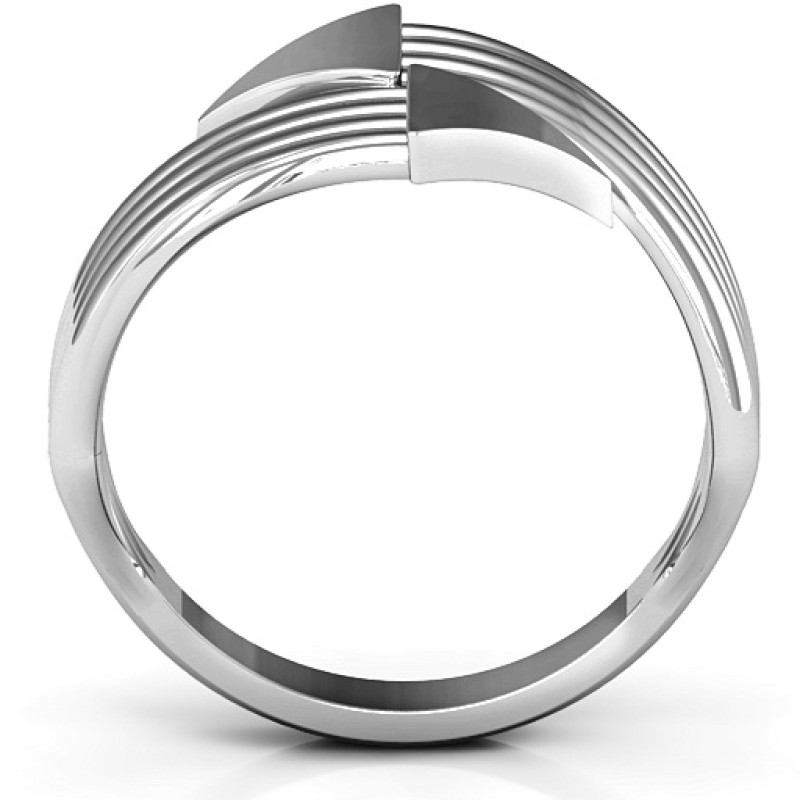 Geometric Arrows and Triangles Bypass Ring View Geometric arrows and triangles bypass ring view