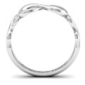 Sterling Silver Groovy Infinity Ring Groovy infinity ring with a central infinity symbol and two smaller side symbols