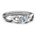 Half Bezel Double Infinity Ring Half bezel double infinity ring product view