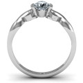 Half Bezel Double Infinity Ring - Product View Alternate product view of the half bezel double infinity ring