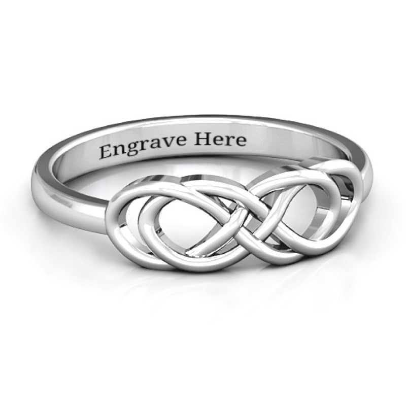 Infinity Knot Ring Infinity knot ring with three interwoven infinity symbols