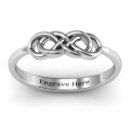Sterling Silver Infinity Knot Ring Sterling Silver Infinity Knot Ring gallery image