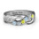 Sterling Silver Infinity and Wave Ring