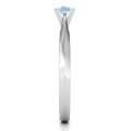 Sterling Silver Knife Edge Solitaire Ring product view