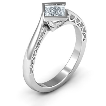 Sterling Silver Krista Princess Cut Ring Sterling Silver Krista Princess Cut Ring