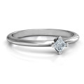 L-Shaped Princess Ring L-shaped princess ring with a square cut stone