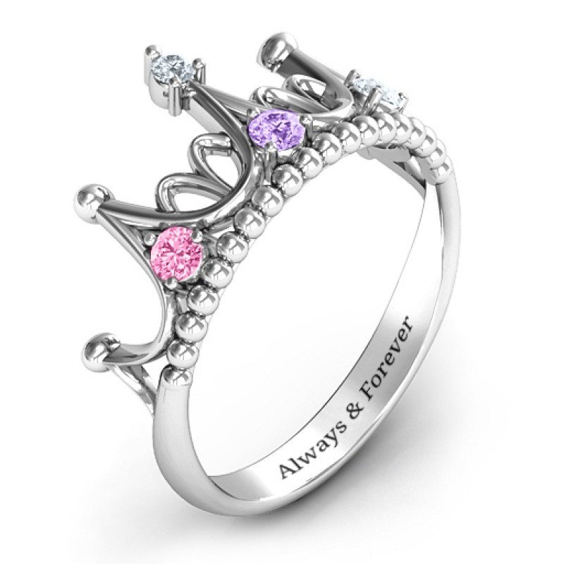 Like a Dream Tiara Ring with a crown-shaped gemstone setting