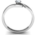 Sterling Silver Low Wave Ring product view