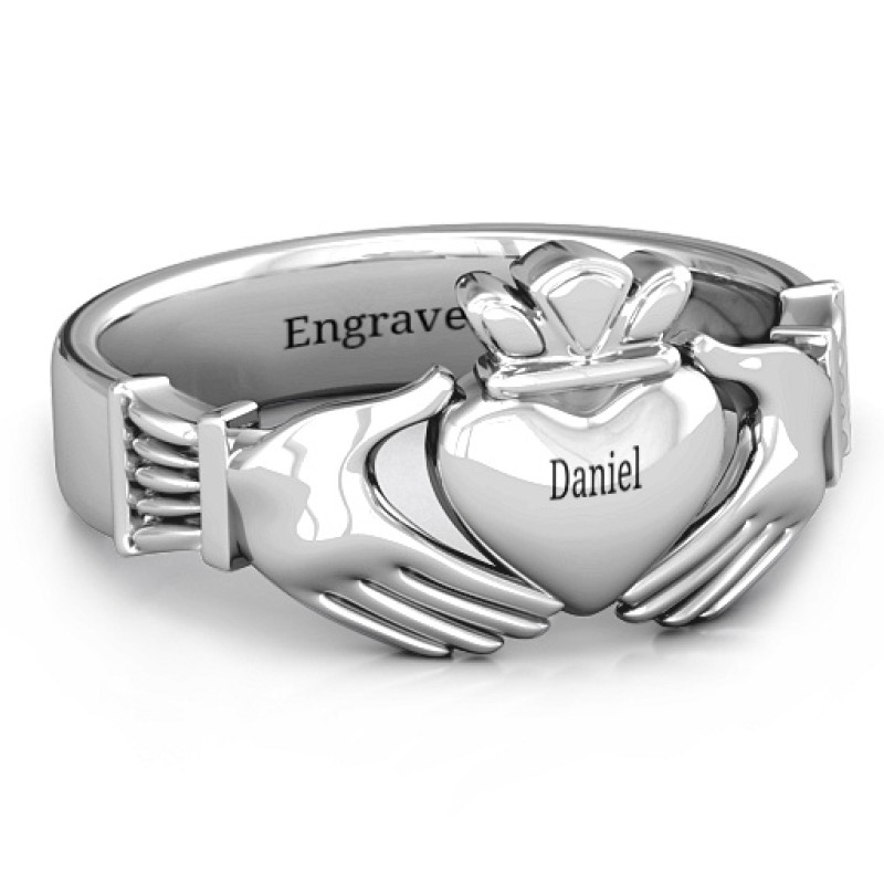 Men's Classic Celtic Claddagh Ring Men's classic Celtic Claddagh ring with heart, crown and hands design