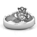 Men's Classic Celtic Claddagh Ring - Alternate View Men's classic Celtic Claddagh ring alternate view