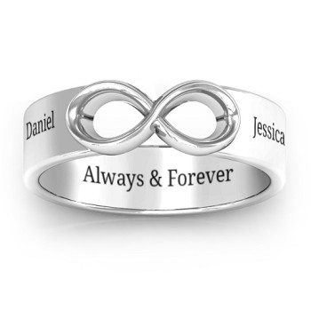 Sterling Silver Men's Expression of Infinity Band