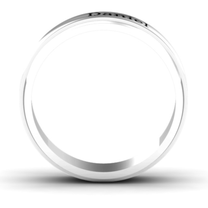 Menelaus Bevelled Concave Men's Ring Menelaus bevelled concave men's ring product view