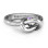 Sterling Silver Modern Infinity Heart Ring