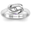 Modern Infinity Heart Ring Modern infinity heart ring product view