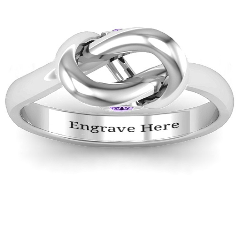 Modern Infinity Heart Ring Modern infinity heart ring product view