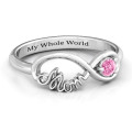 Mom's Infinity Bond Ring Mom's Infinity Bond Ring with a round main stone