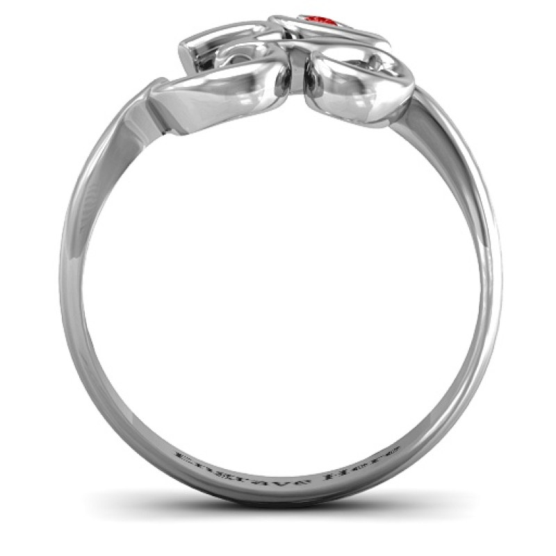 Om Sound of Universe ring with round stone