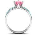 Passion Twist Ring with Oval Stone and Accents Passion Twist Ring with oval centre stone and accent stones