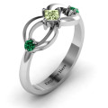Princess Infinity Ring - Detail View Princess infinity ring shown in a product detail view