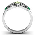 Princess Infinity Ring - Product View Princess infinity ring shown from another angle