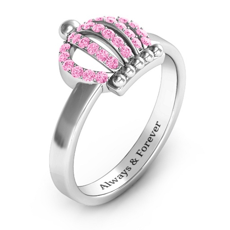 Queen of the Castle crown ring detail