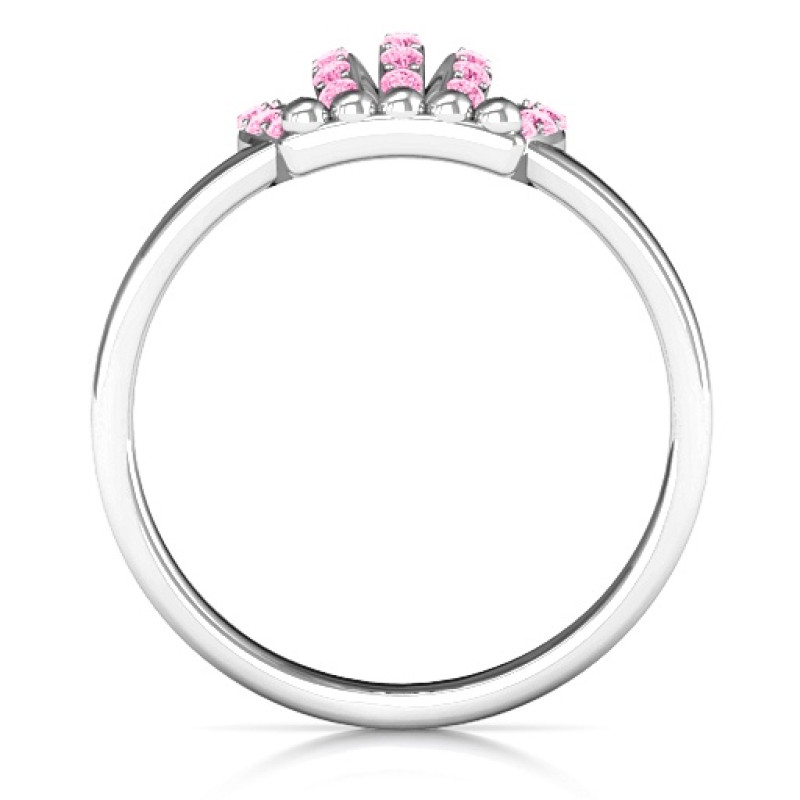 Queen of the Castle crown ring side view