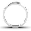 Ridge Diagonal Peak men's personalised ring product view