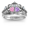 Double Heart Tiara Ring Product View Double heart tiara ring product view